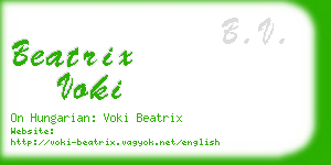 beatrix voki business card